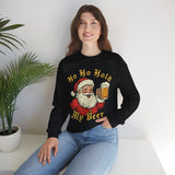 Ho Ho Hold My Beer Crewneck Sweatshirt - Unisex