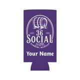 36 Social Logo 2 SL Can Cooler - Skinny - Purple (Amaranth)