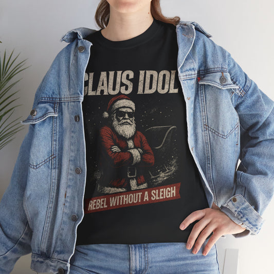 Claus Idol Rebel Without a Sleigh Firefly Basic T-Shirt - Unisex