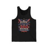 Stars Stripes Hypes 250th Anniversary Retro Patriotic Basic T-Shirt - Unisex