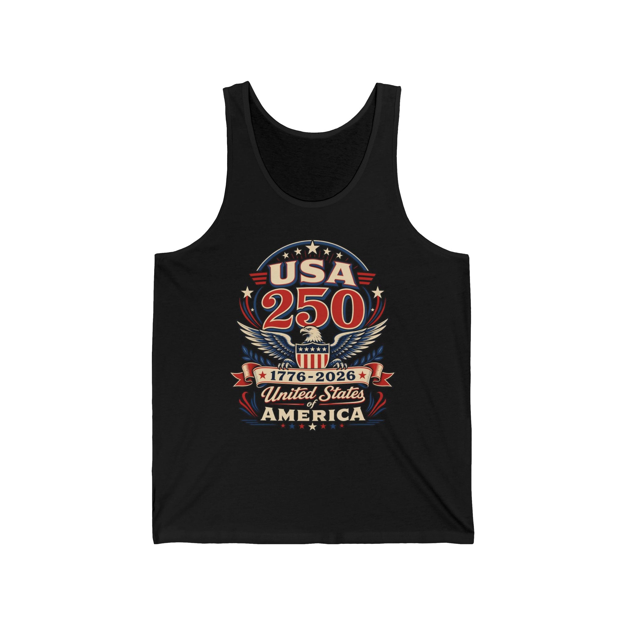 Classic Eagle Badge USA 250 1776 2026 Patriotic Basic T-Shirt - Unisex
