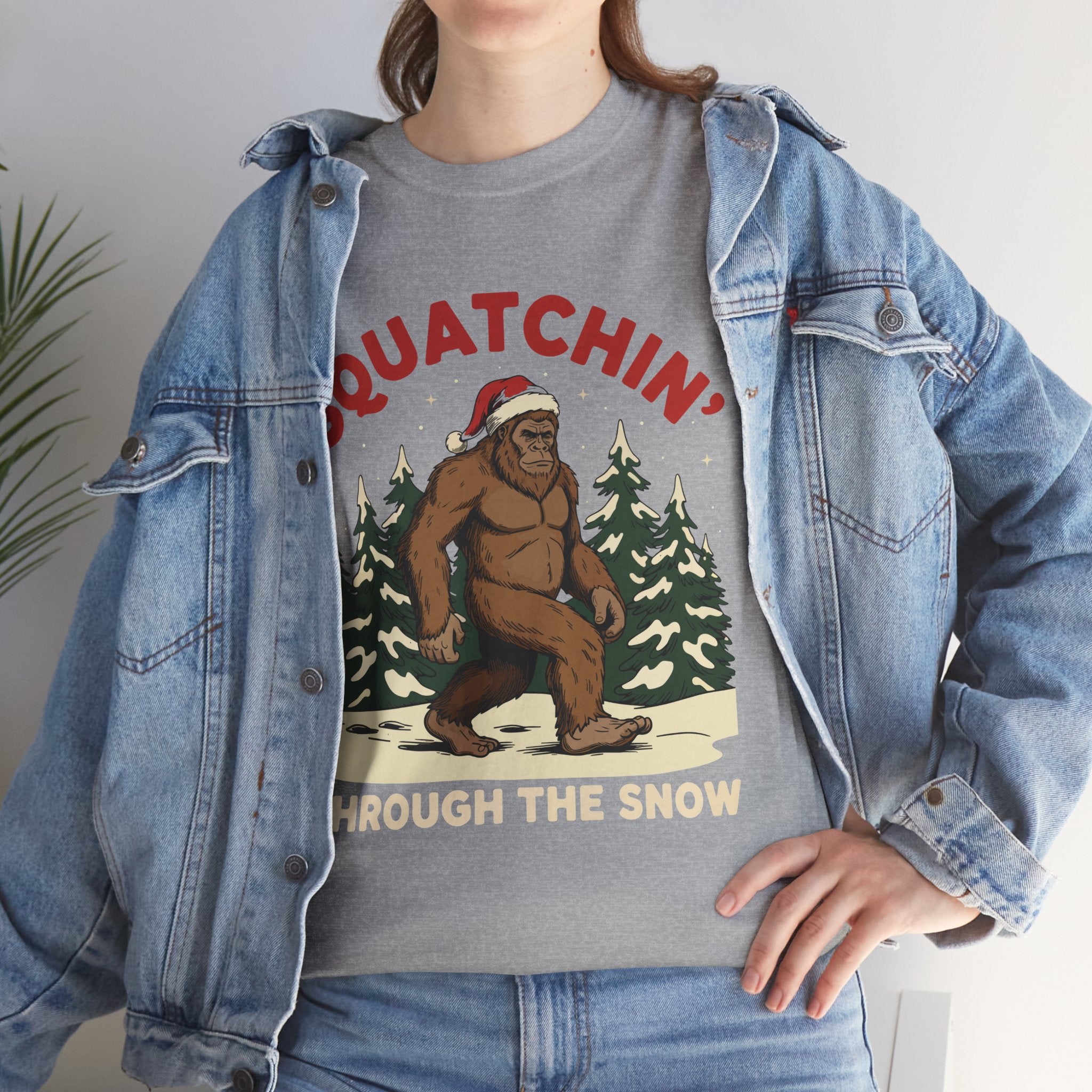 Squatchin Through The Snow Basic T-Shirt - Unisex