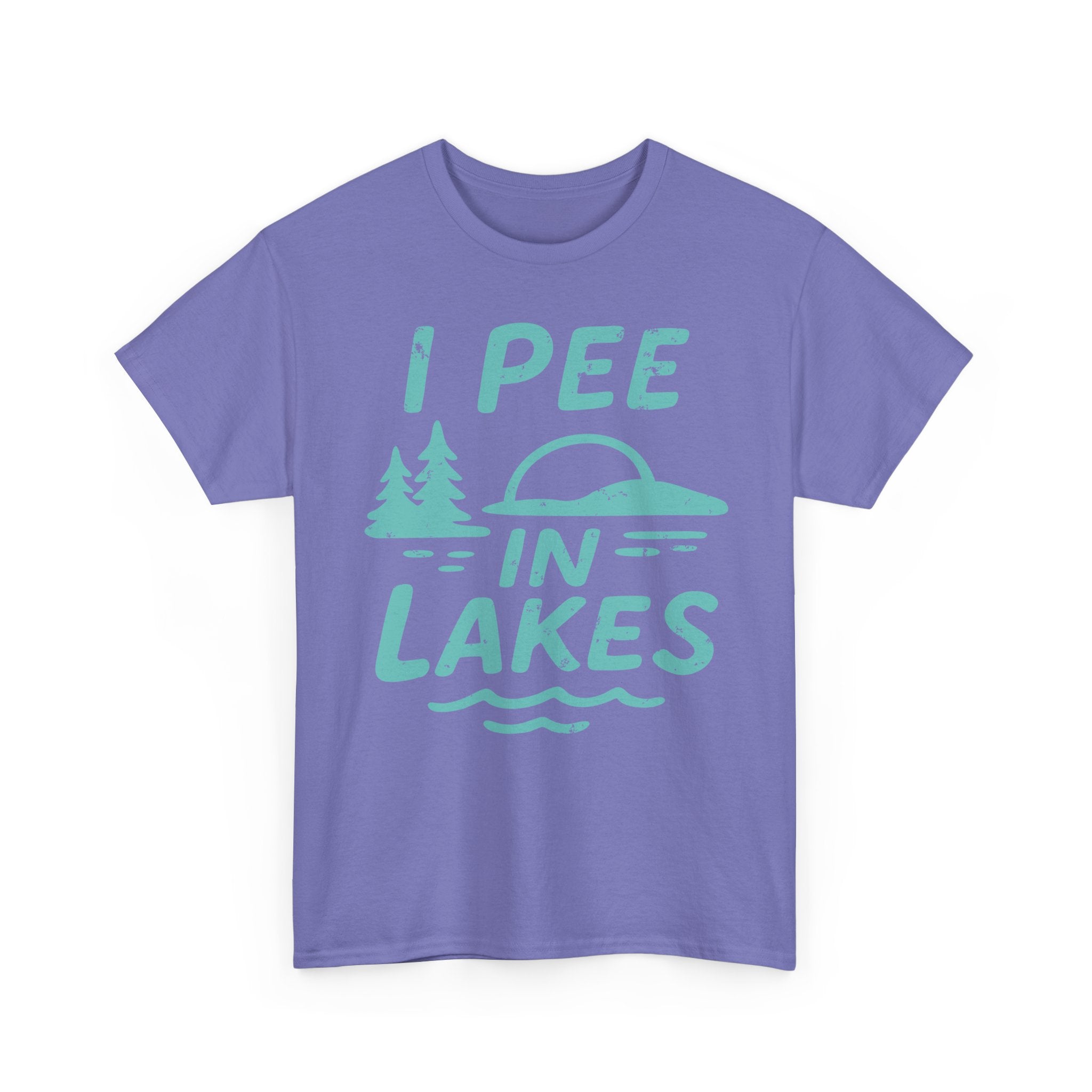 Basic T-Shirt - Unisex - I Pee In Lakes Retro