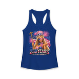 Glam Doll Flag 250 Years 1776 2026 Patriotic Basic Racerback Tank Top - Women's