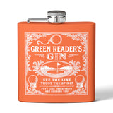 Green Reader's Black Flask - 6oz