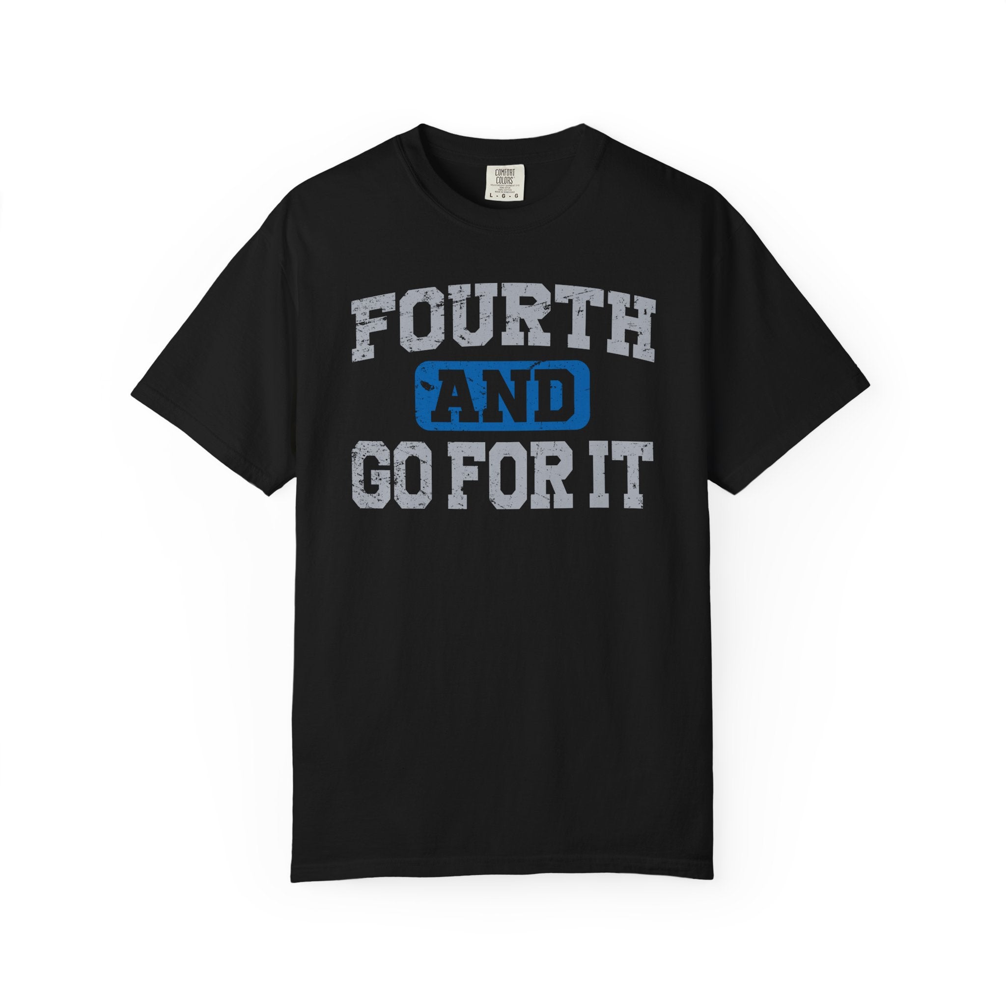 Fourth and Go For It Blue & Gray Premium T-Shirt - Unisex