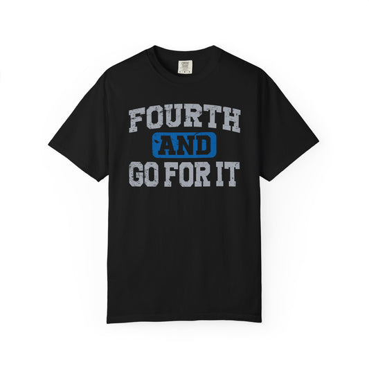 Fourth and Go For It Blue & Gray Premium T-Shirt - Unisex