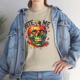 Bite Me Apple Skull Basic T-Shirt - Unisex