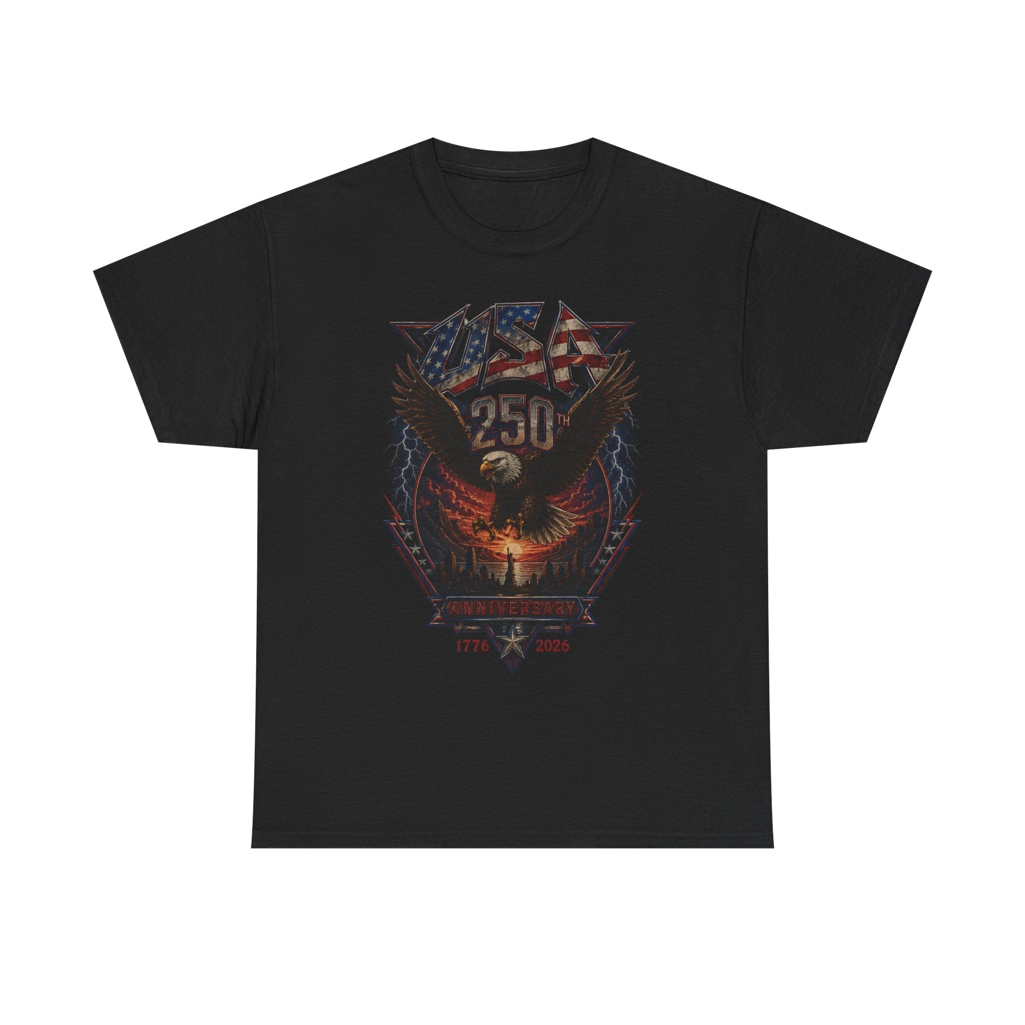 Eagle Shield 250th Anniversary Vintage Patriotic Americana Basic T-Shirt - Unisex