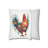Christmas Chicken 1 Square Pillow Cover