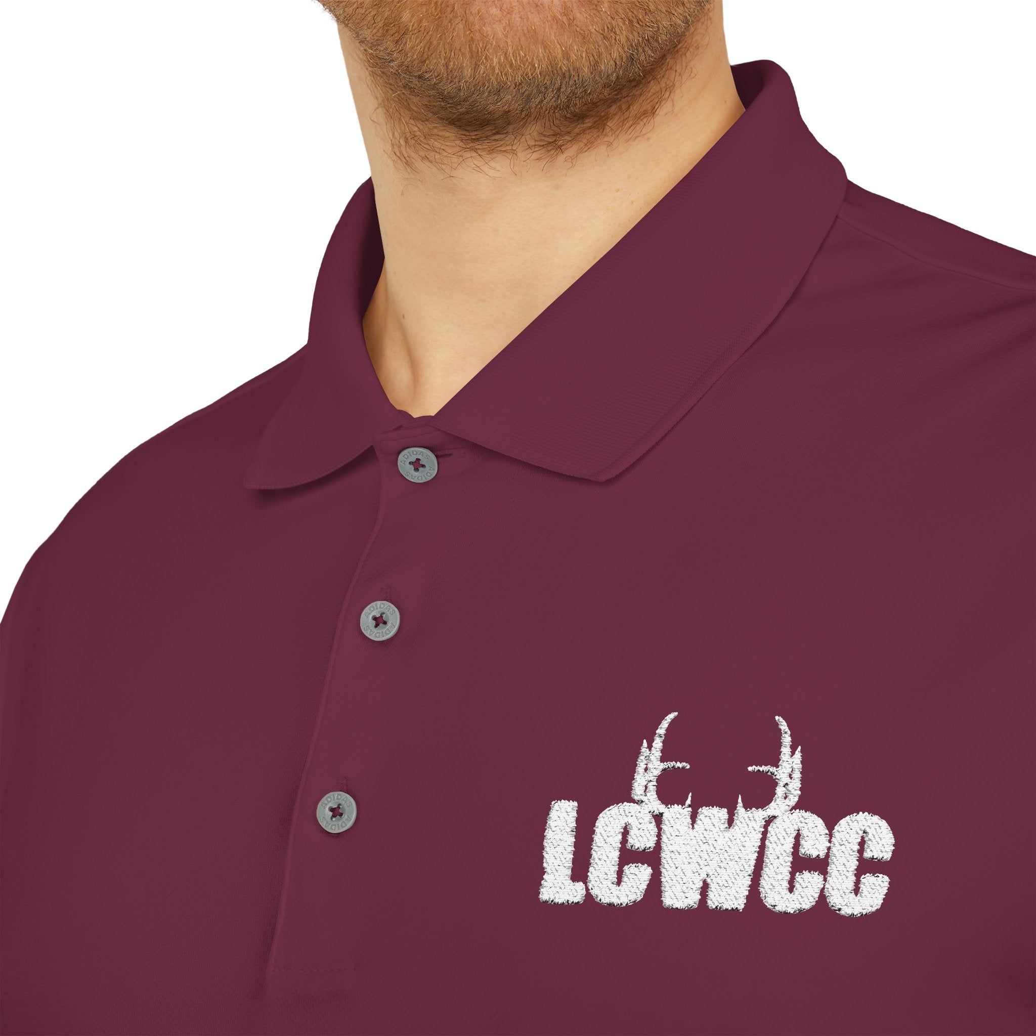 LCWCC Rack Logo Adidas Unisex Performance Polo (Embroidery)