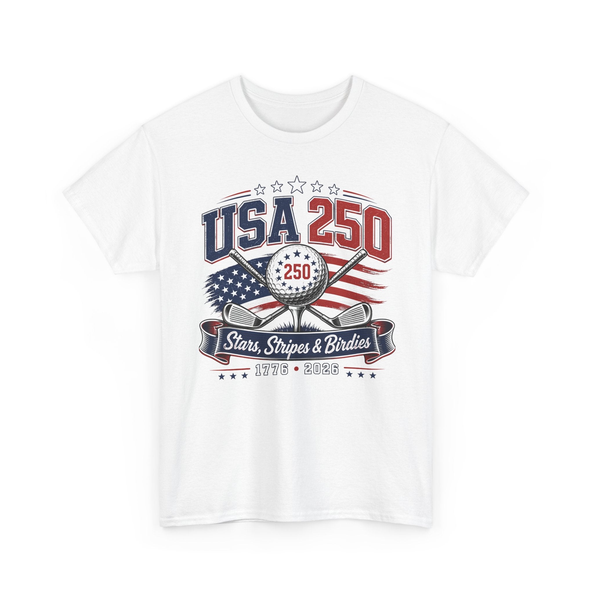 Golf Clubs USA 250 1776 2026 Patriotic Americana Basic T-Shirt - Unisex