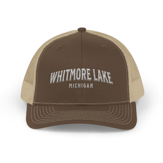 Whitmore Lake Michigan Snapback Trucker Cap