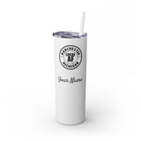 Manchester Local AF Skinny Steel Tumbler with Straw - 20oz