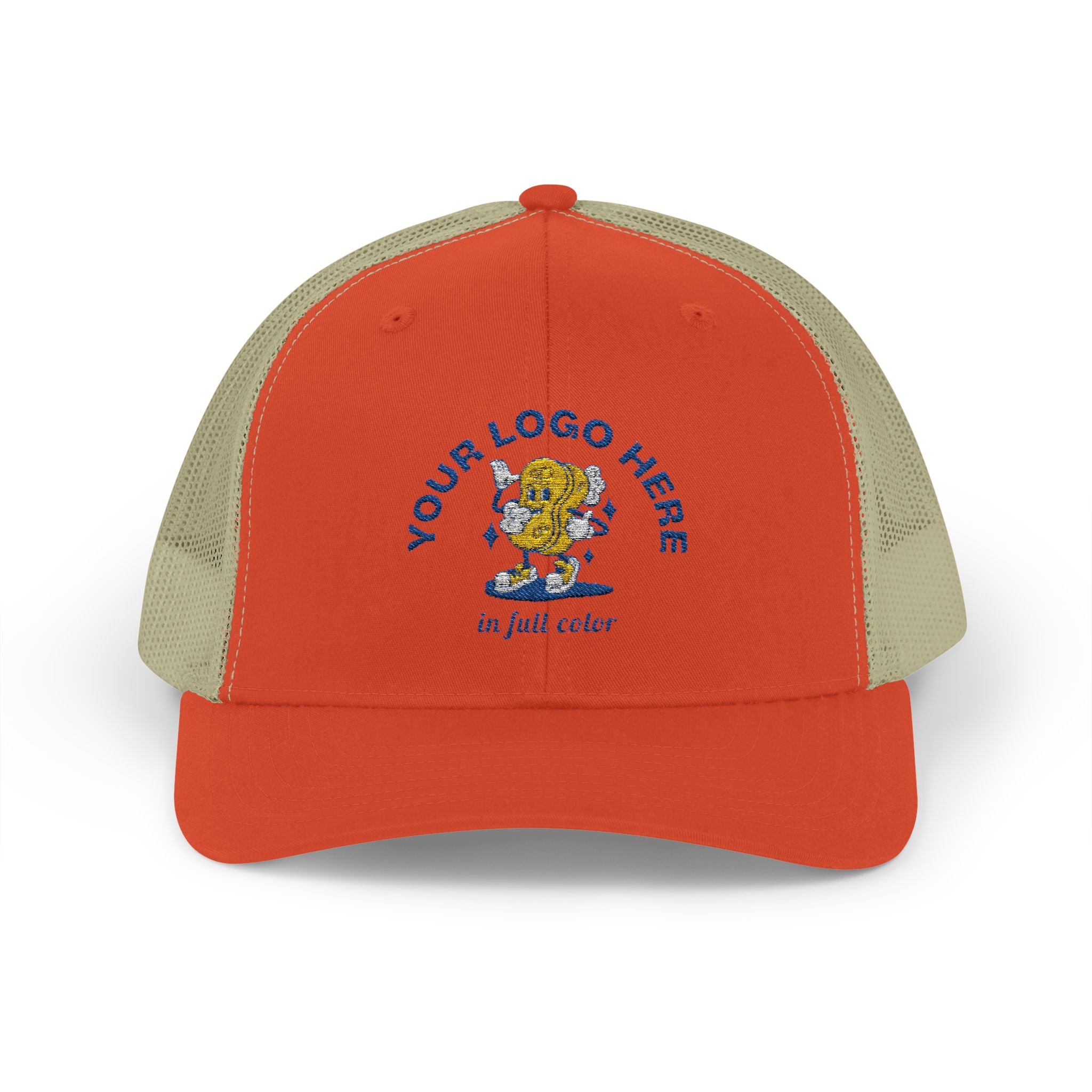 Embroidered Snapback Trucker Cap - Your Logo, Your Brand