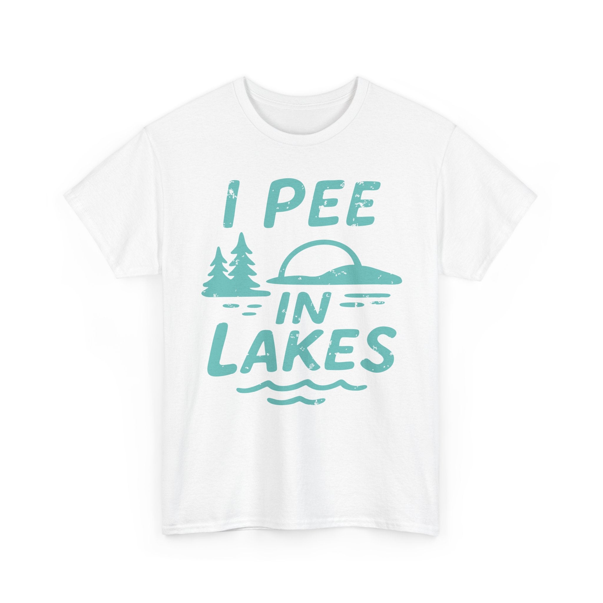 Basic T-Shirt - Unisex - I Pee In Lakes Retro
