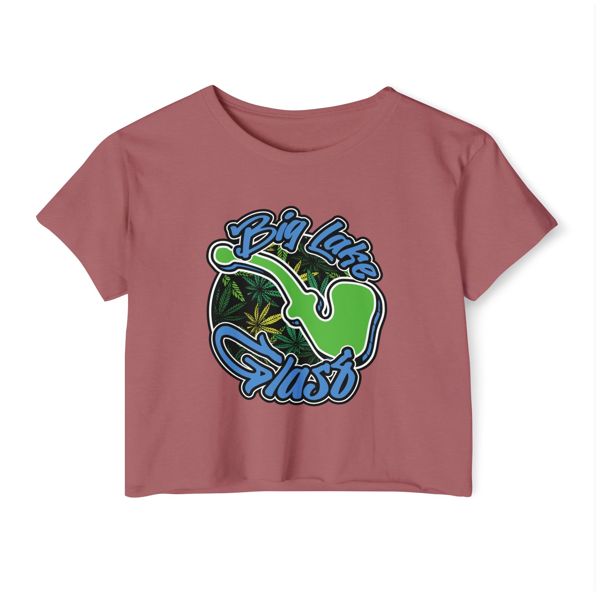 Crop Top T-Shirt - Women's - Big Lake Glass Pipe