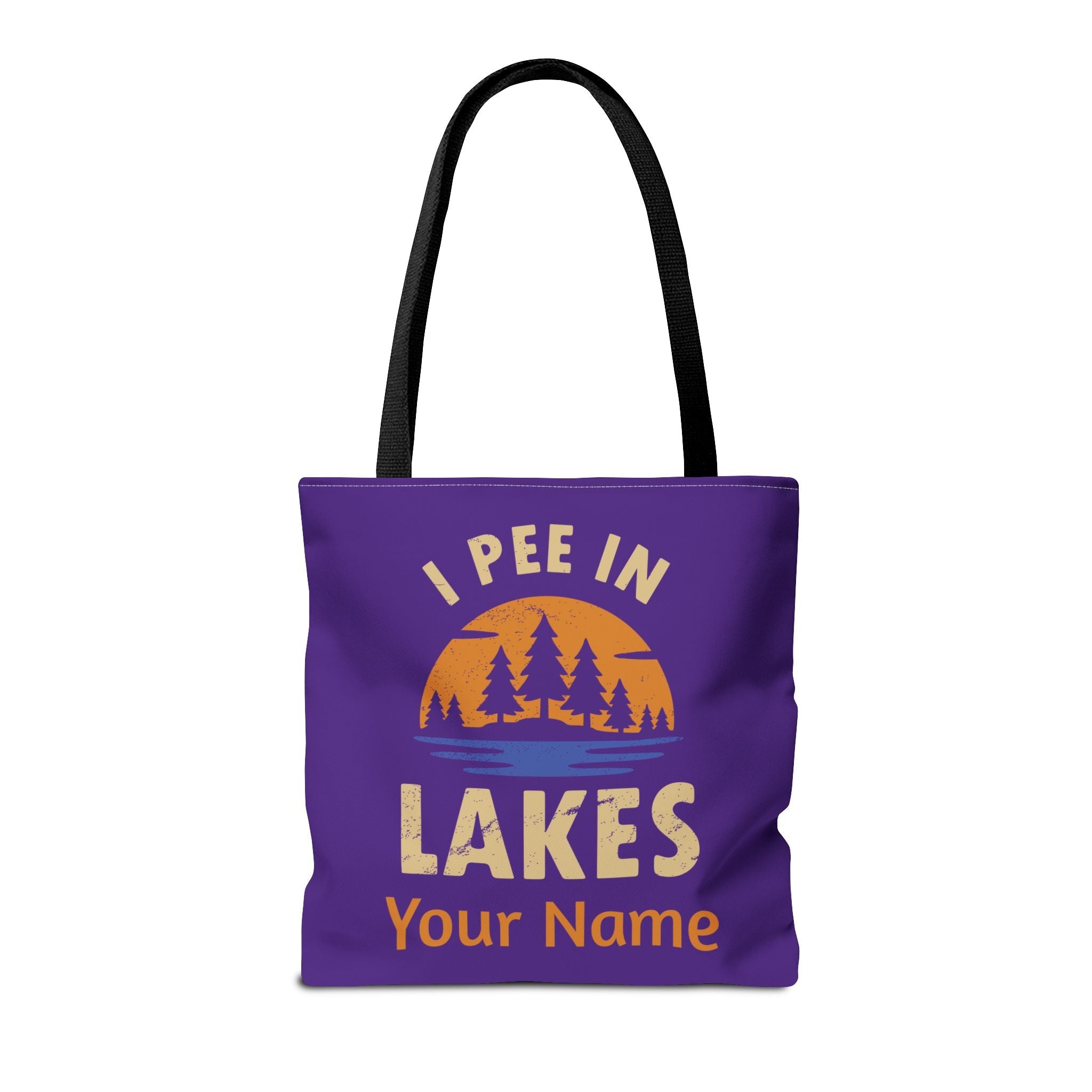 Tote Bag - I Pee In Lakes Retro Sun