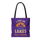 Tote Bag - I Pee In Lakes Retro Sun
