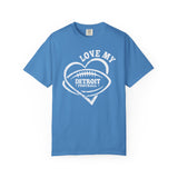 Love Detroit Football White Premium T-Shirt - Unisex