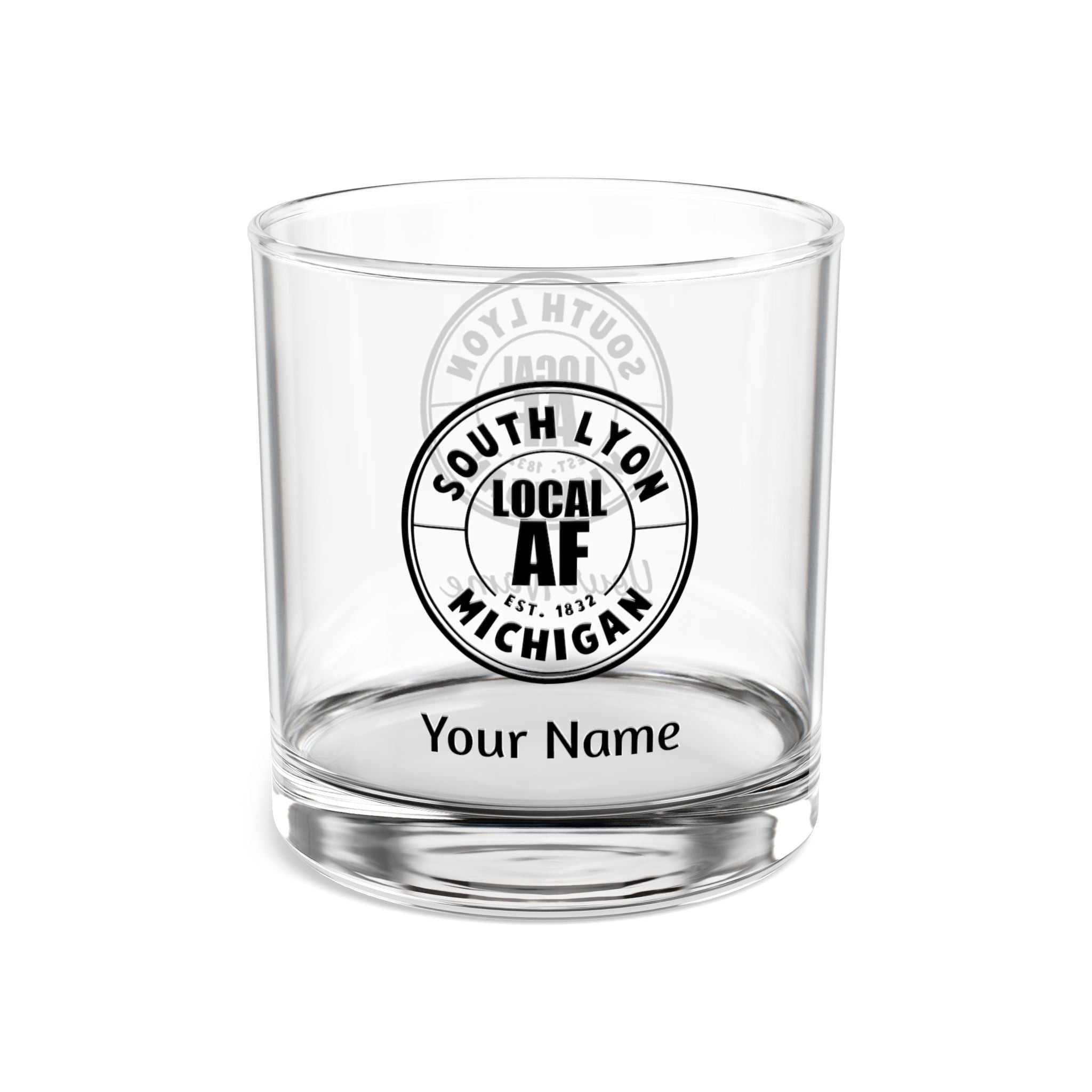 South Lyon Local AF Rocks Glass - 10oz