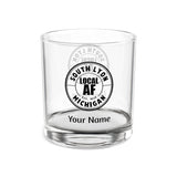 South Lyon Local AF Rocks Glass - 10oz