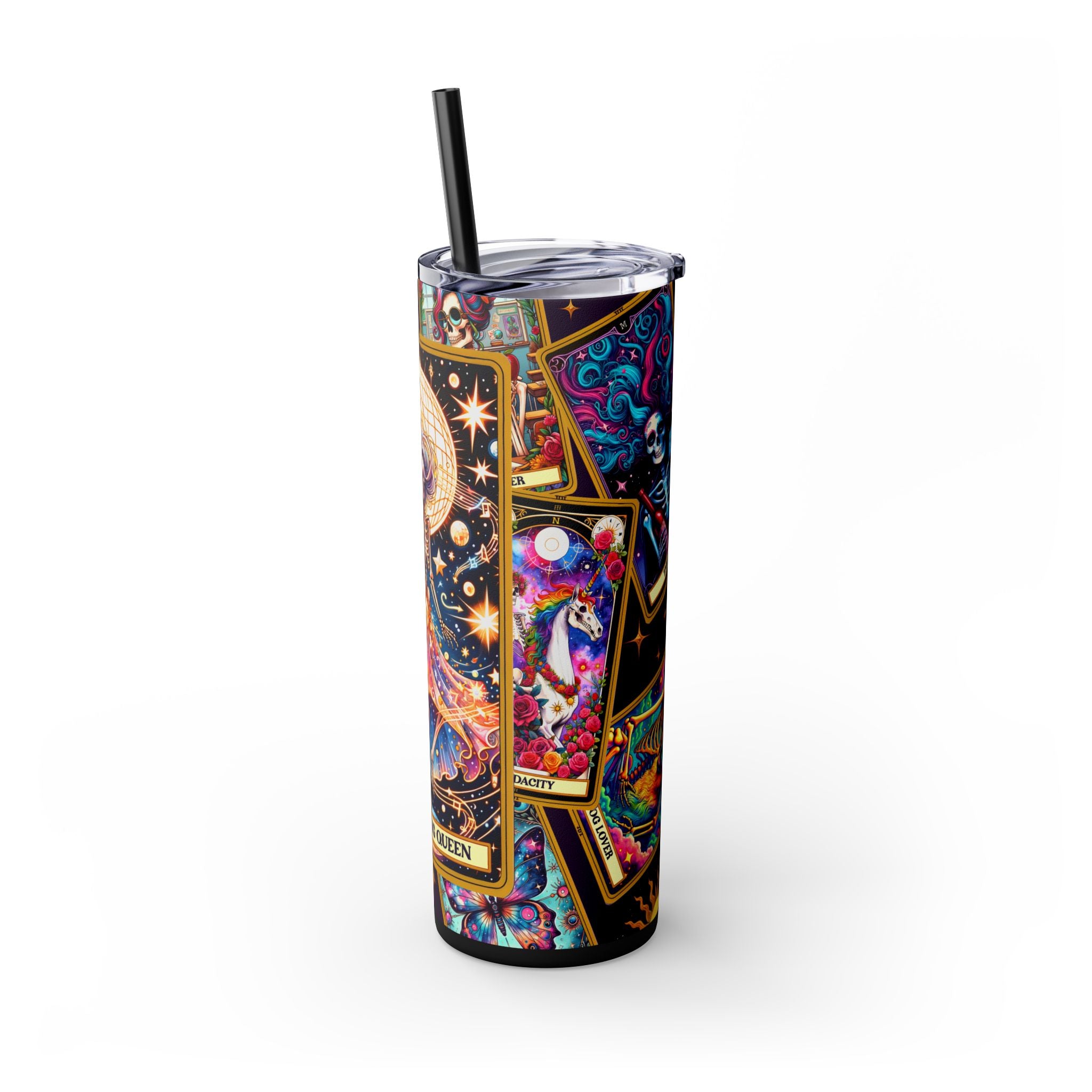 The Dancing Queen 2 Skinny Steel Tumbler with Straw, 20oz