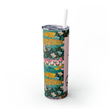 Butterflies Personalized Skinny Steel Tumbler with Straw, 20oz