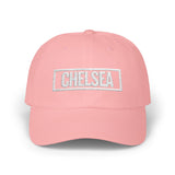 Chelsea Bold & Square White Embroidery Dad Cap