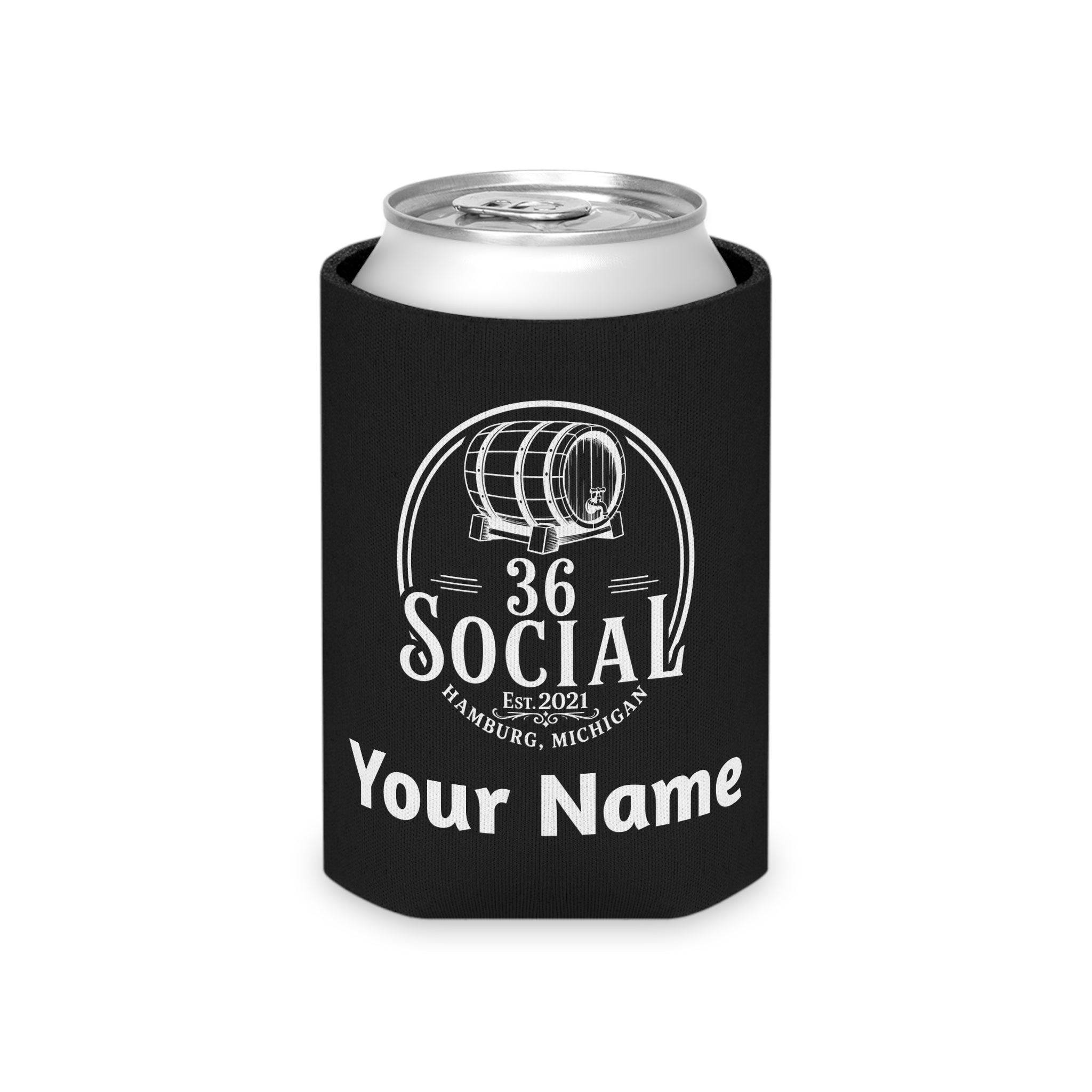 36 Social Logo 2 SL Can Cooler - Regular - Black (Amaranth)
