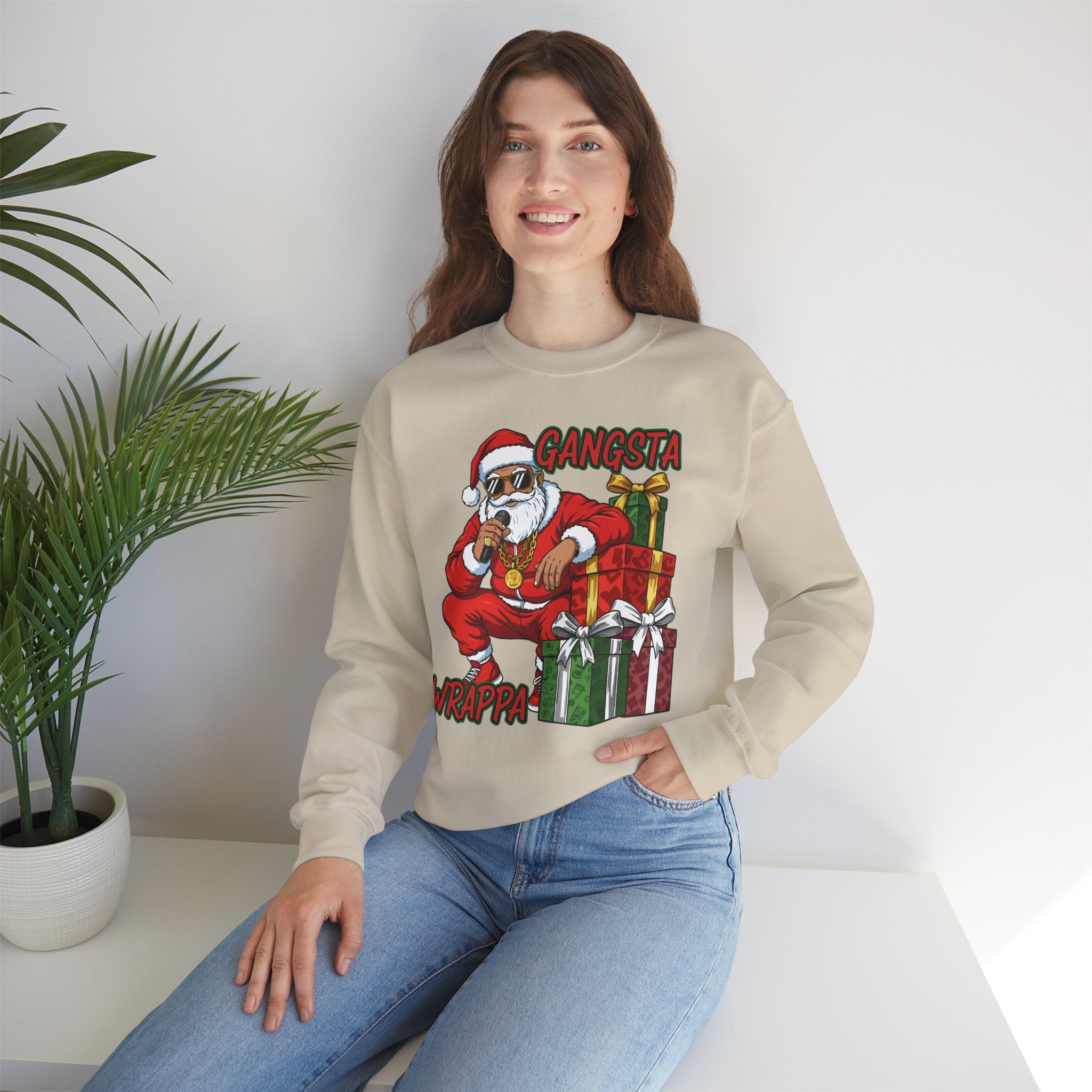 Gangsta Wrappa Crewneck Sweatshirt - Unisex