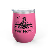 LCWCC Dog Logo Wine Tumbler - 12oz