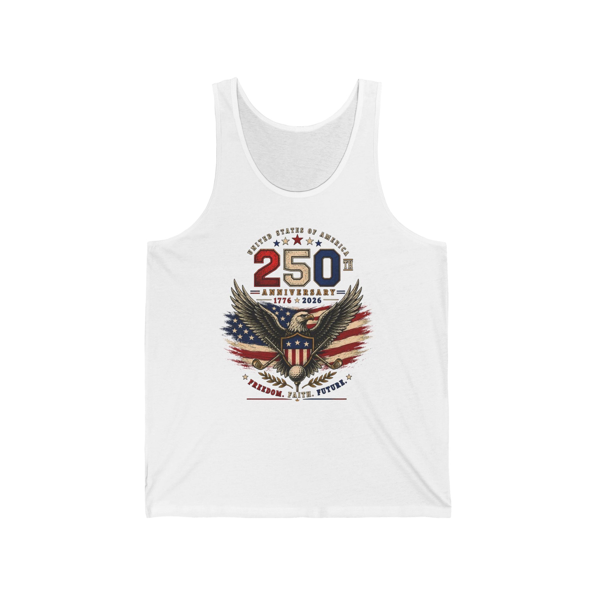 Eagle Shield 250th Anniversary Vintage Patriotic Americana Basic T-Shirt - Unisex