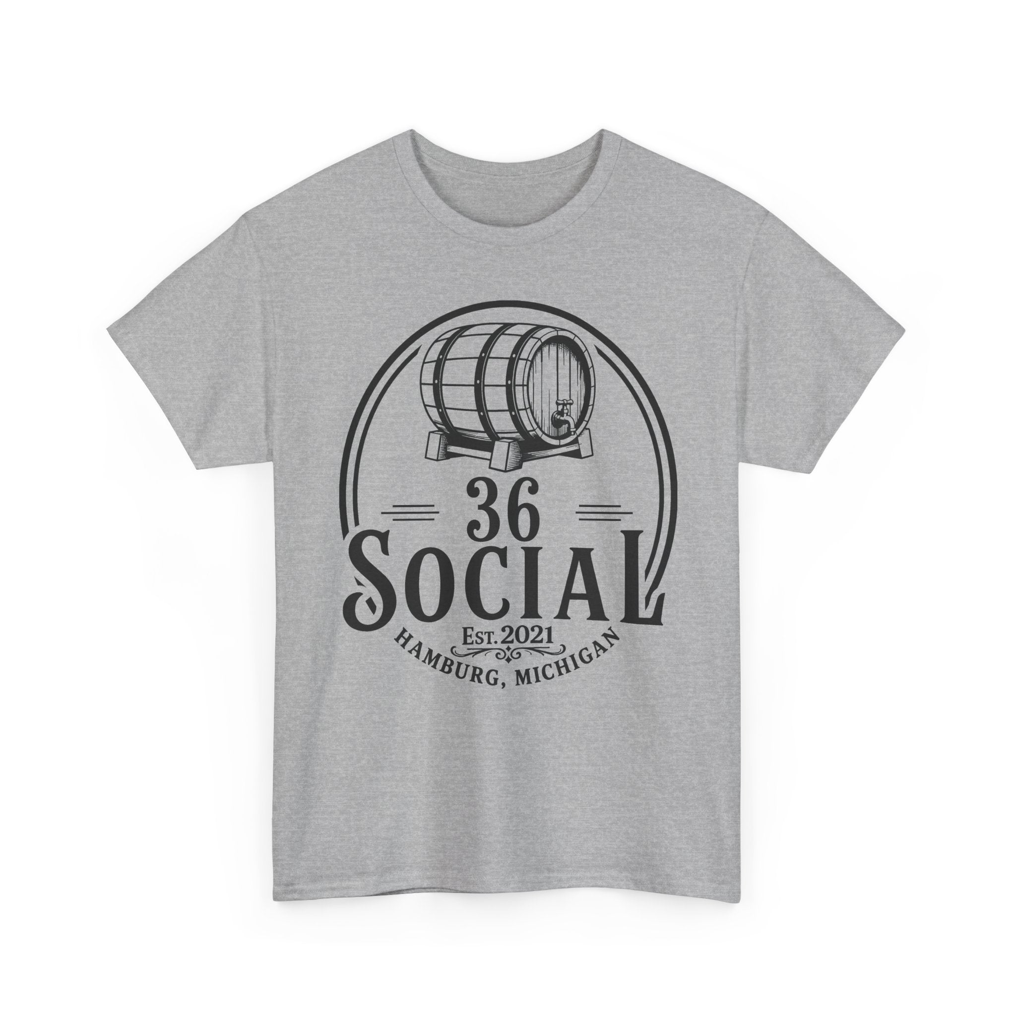 36 Social Logo 2 Black SL Basic T-Shirt - Unisex