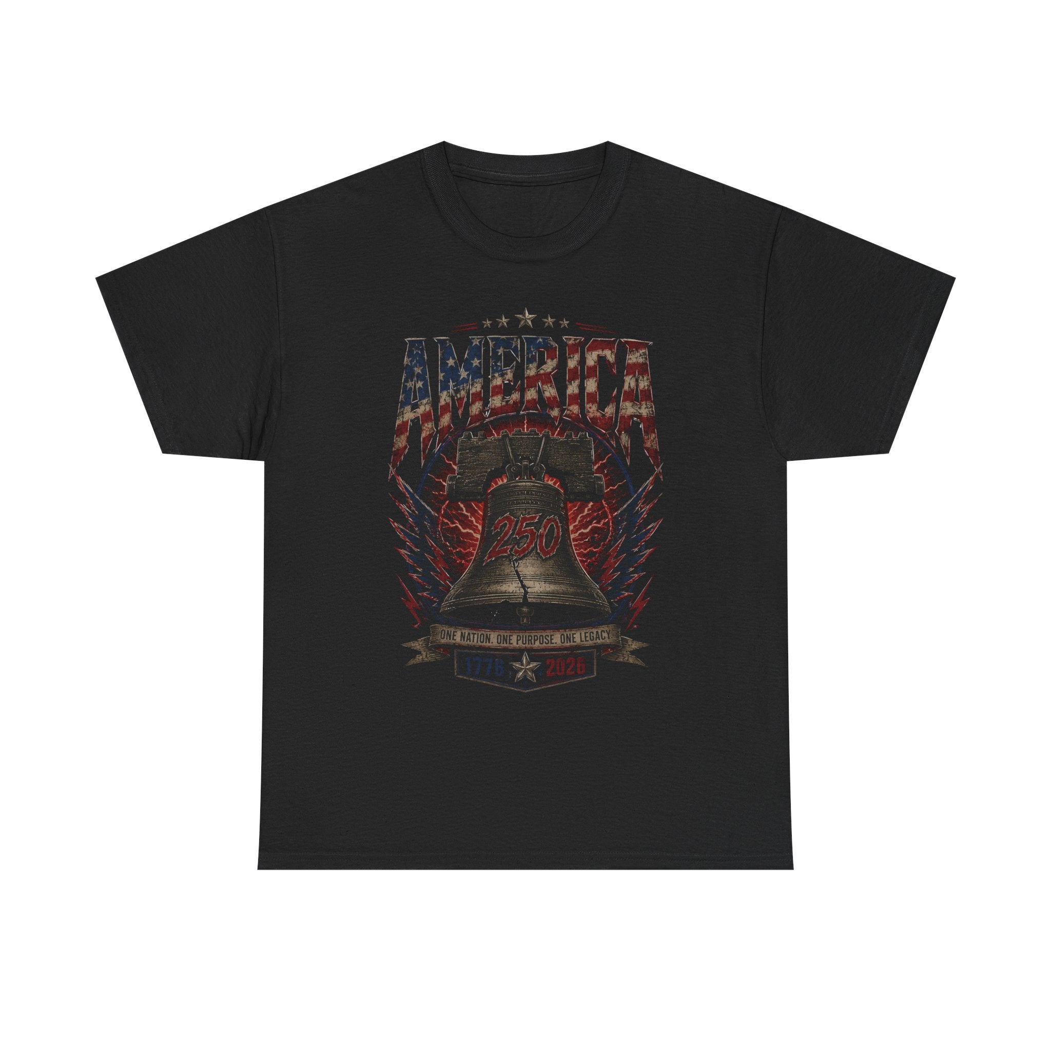 Liberty Bell America 250 1776 2026 Vintage Patriotic Basic T-Shirt - Unisex
