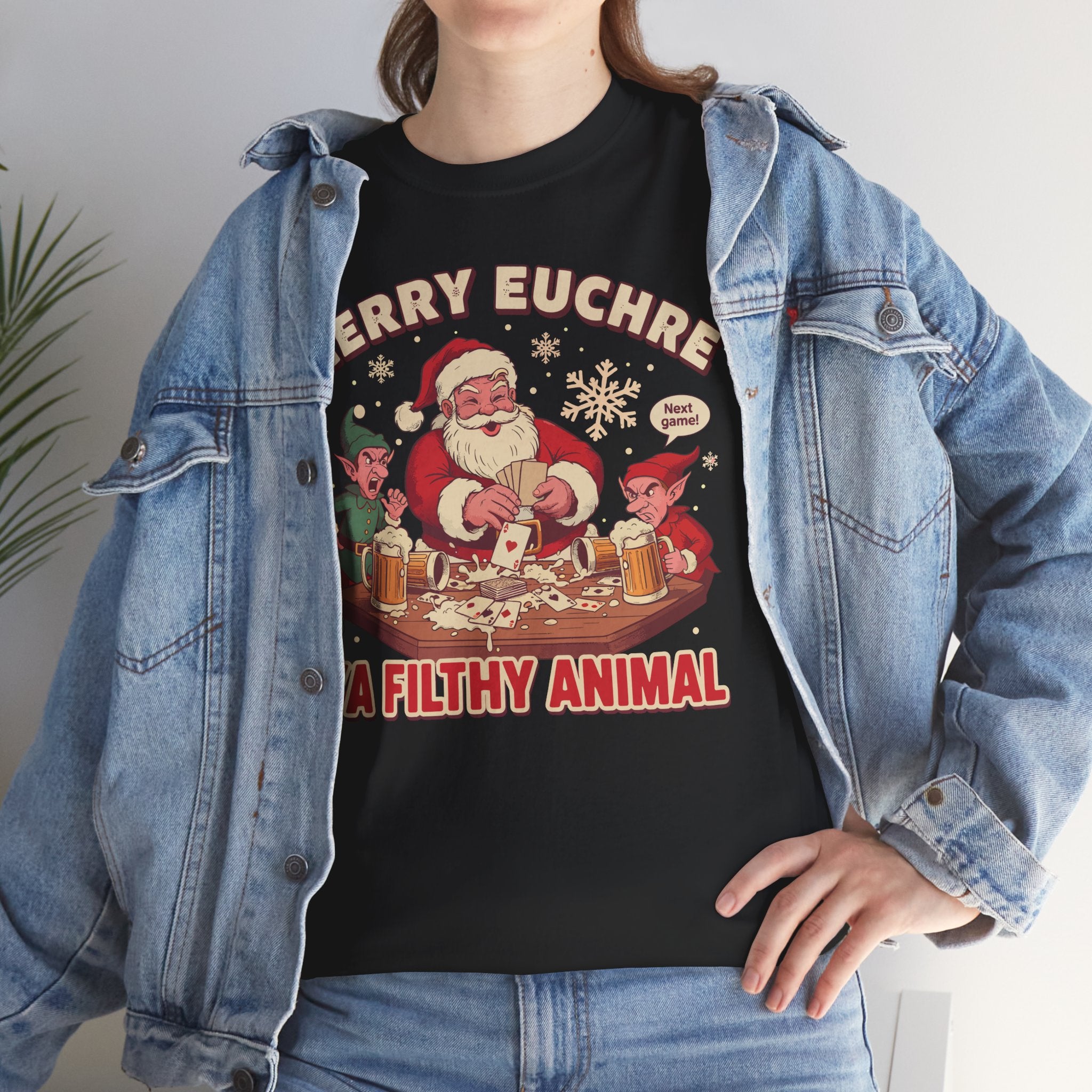 Merry Euchre Ya Filthy Animal Classic Basic T-Shirt - Unisex