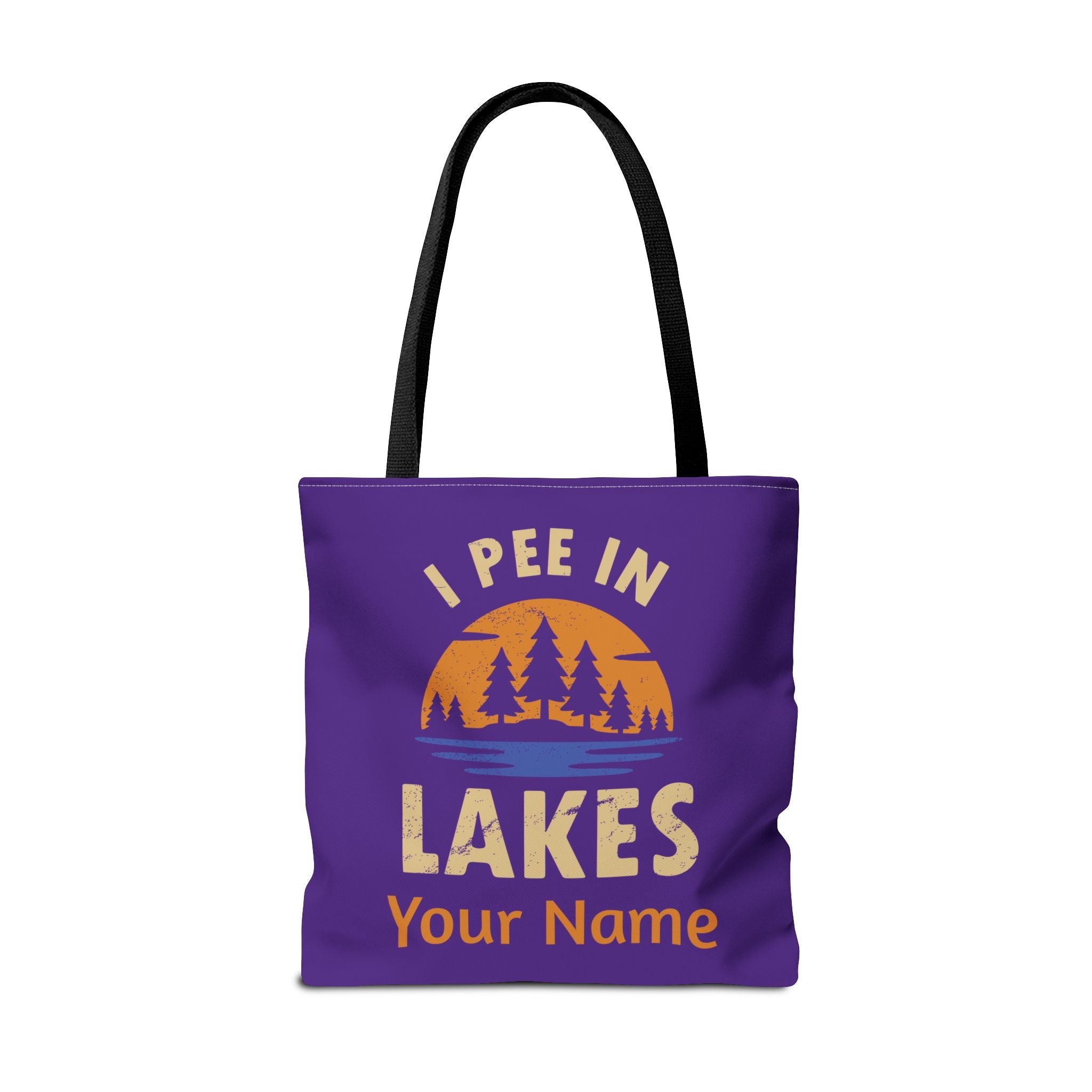 Tote Bag - I Pee In Lakes Retro Sun