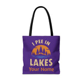 Tote Bag - I Pee In Lakes Retro Sun