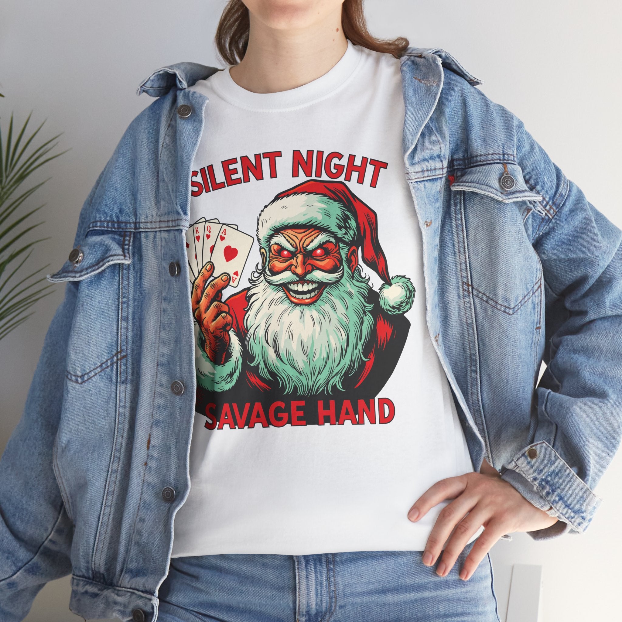 Silent Night Savage Hand Basic T-Shirt - Unisex