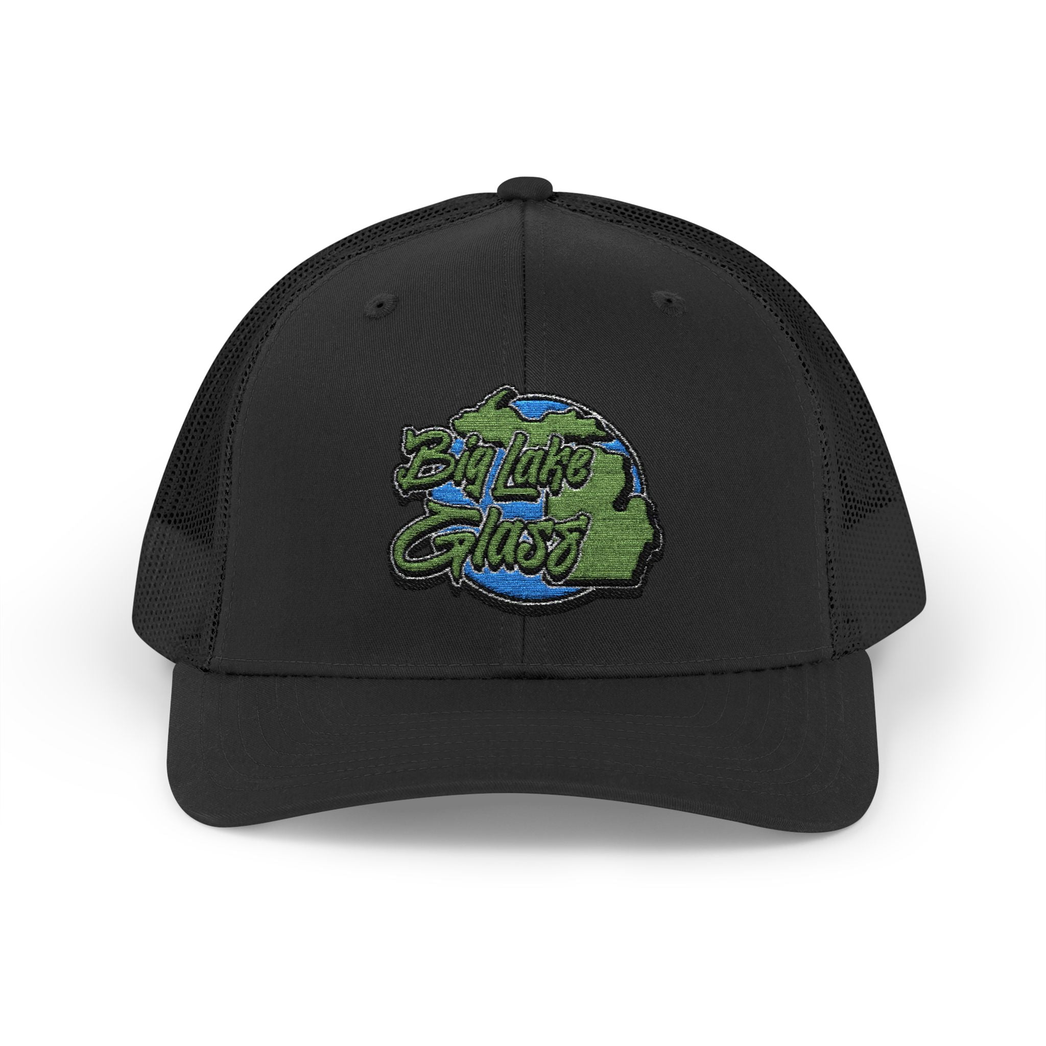 Snapback Trucker Cap - Embroidered - Big Lake Glass