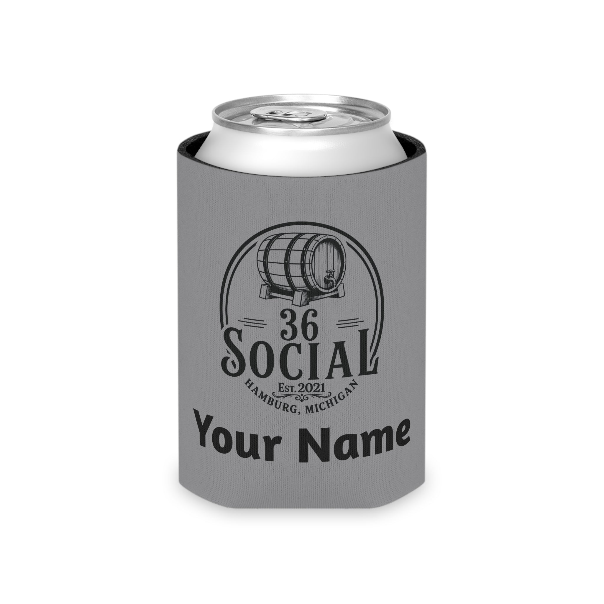 36 Social Logo 2 SL Can Cooler - Regular - Gray (Amaranth)