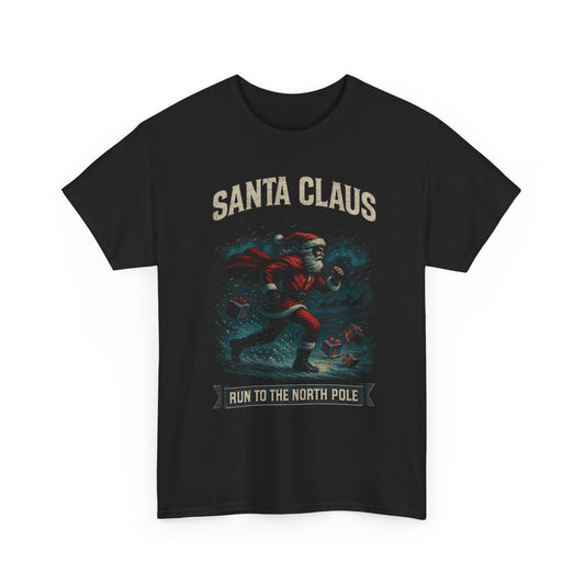 Santa Claus Run to the North Pole Firefly Basic T-Shirt - Unisex