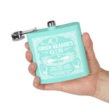 Green Reader's Flask - 6oz