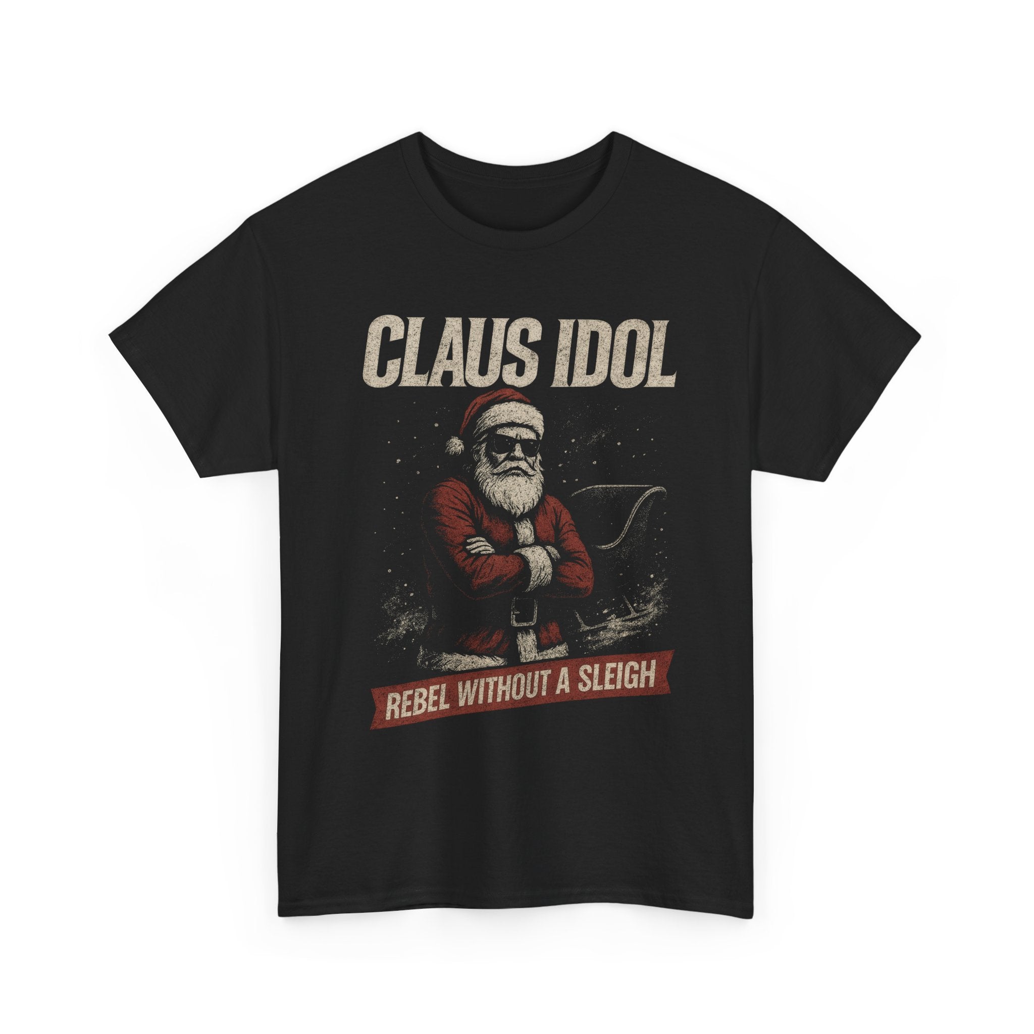 Claus Idol Rebel Without a Sleigh Firefly Basic T-Shirt - Unisex