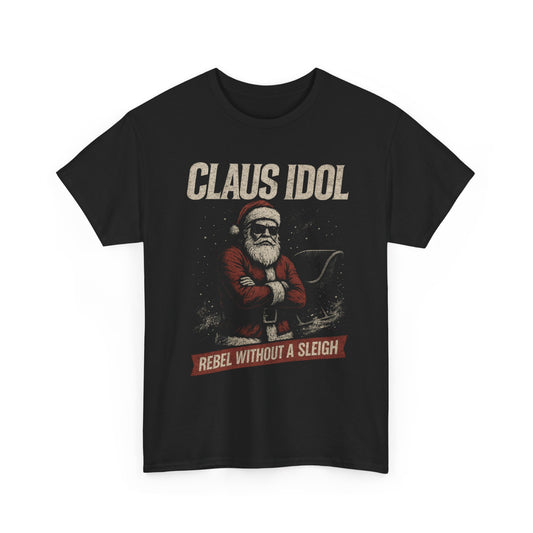 Claus Idol Rebel Without a Sleigh Firefly Basic T-Shirt - Unisex