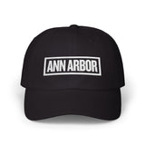 Ann Arbor Bold & Square White Embroidery Dad Cap