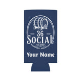 36 Social Logo 2 SL Can Cooler - Skinny - Dark Blue (Amaranth)