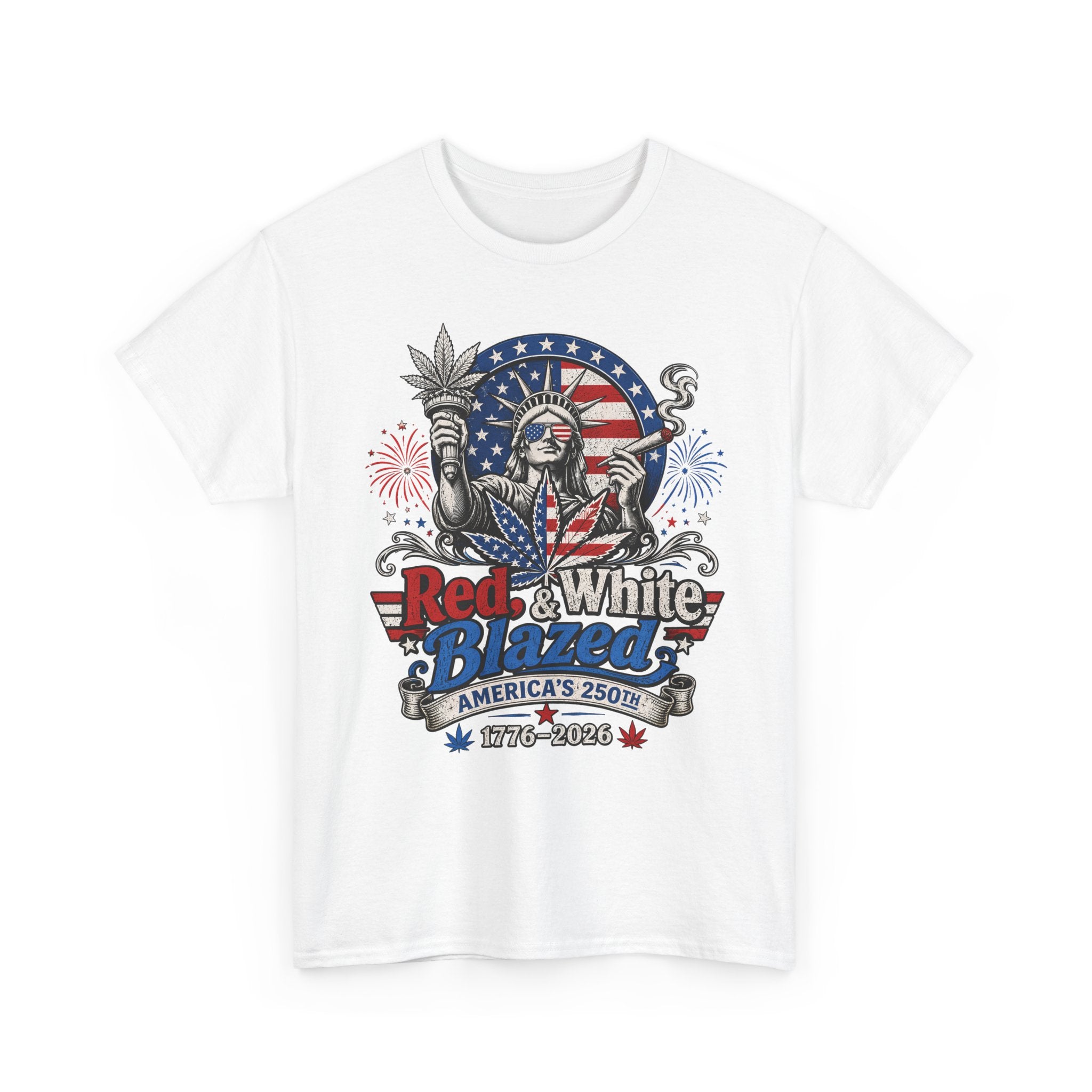 Funny Statue Blazed 250th Anniversary Patriotic Americana Basic T-Shirt - Unisex