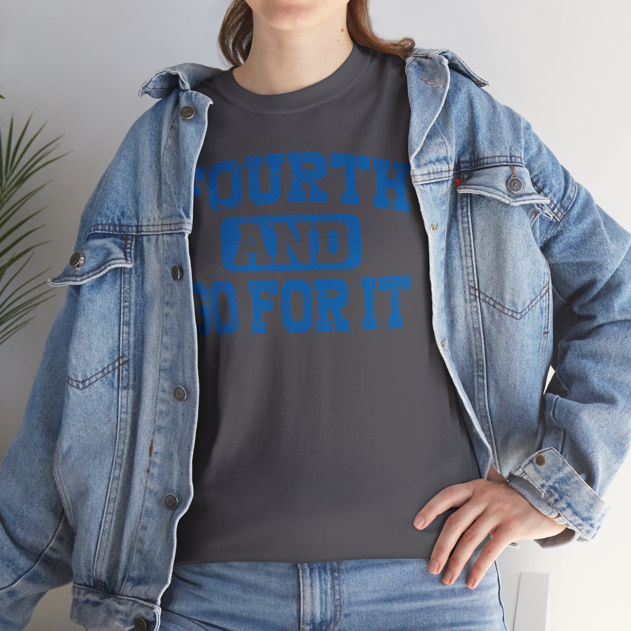 Fouth and Go For It Blue Basic T-Shirt - Unisex