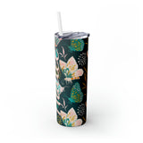 Butterflies Personalized Skinny Steel Tumbler with Straw, 20oz